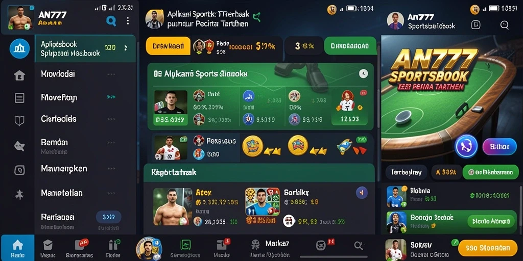 Tampilan gameplay <strong>AN777</strong> dengan fitur taruhan yang interaktif.
