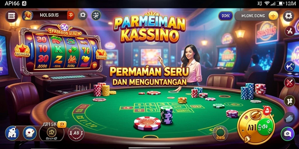 Tampilan gameplay seru dari aplikasi API66 Kasino.