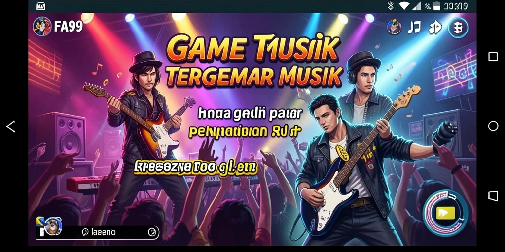Gameplay FA99 menampilkan keseruan dalam bernyanyi dan bermain musik.
