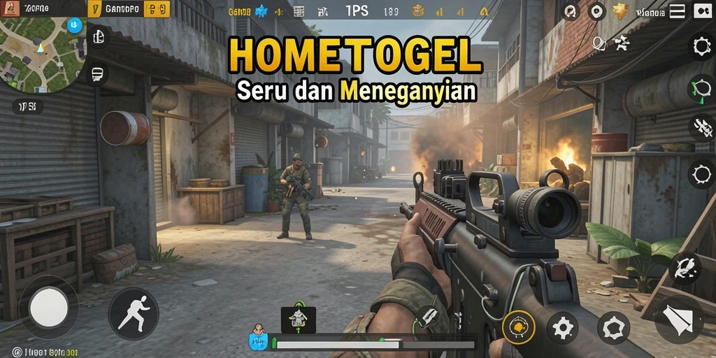 Screenshot gameplay HOMETOGEL yang menampilkan aksi seru.