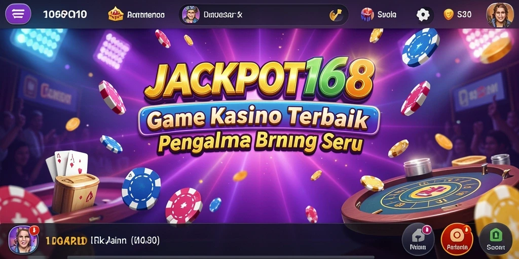 Gambar menampilkan gameplay seru dari JACKPOT168 di dunia Kasino.
