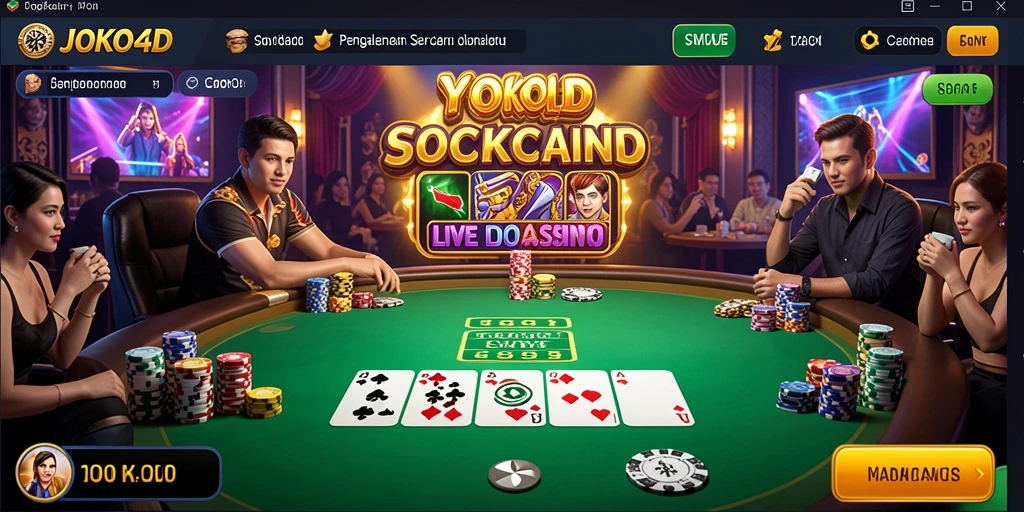Tampilan gameplay JOKO4D yang seru dalam live casino.
