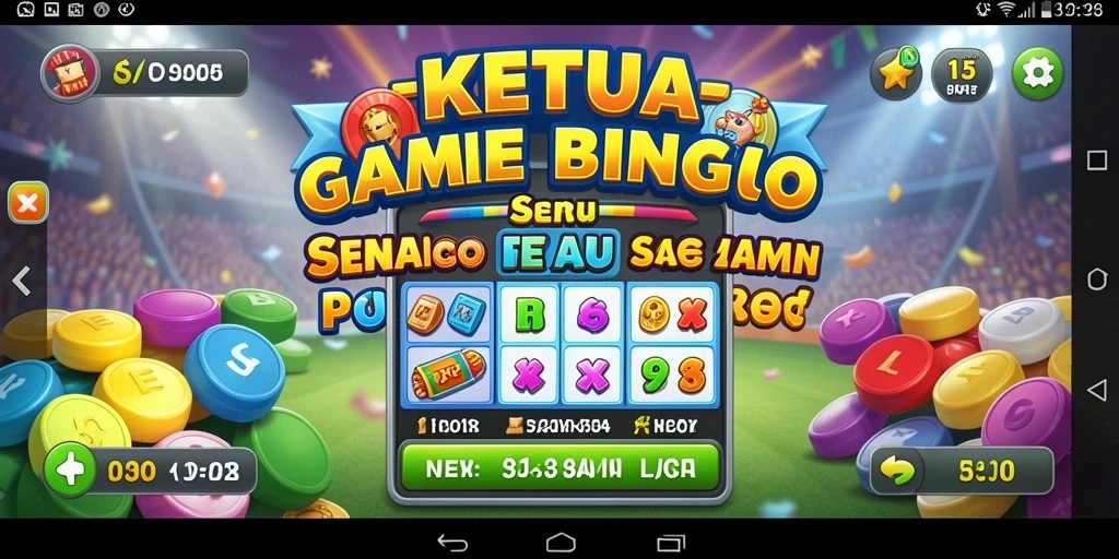 Tampilan gamplay KETUA saat pemain menikmati Bingo.