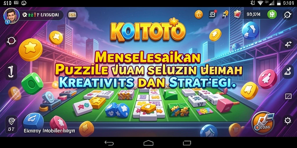 Tampilan gameplay KOITOTO menampilkan puzzle menarik yang menantang kreativitas.