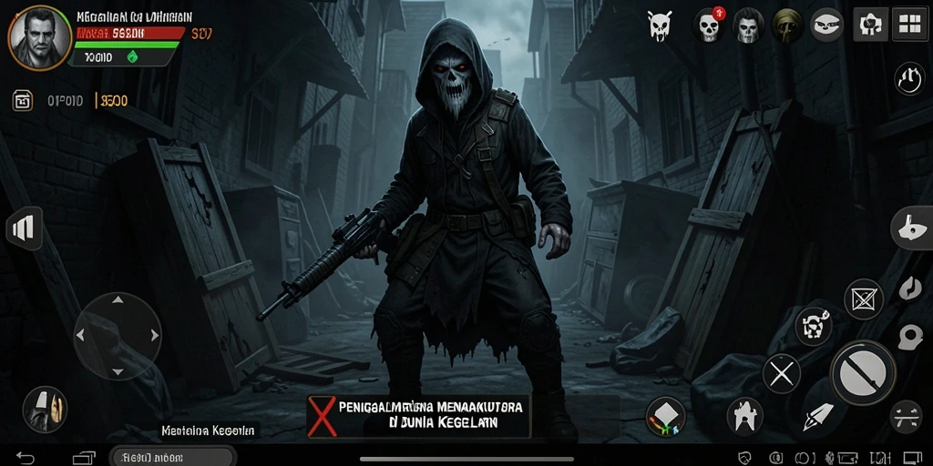Tampilan gameplay MPOID yang menegangkan dan mencekam.