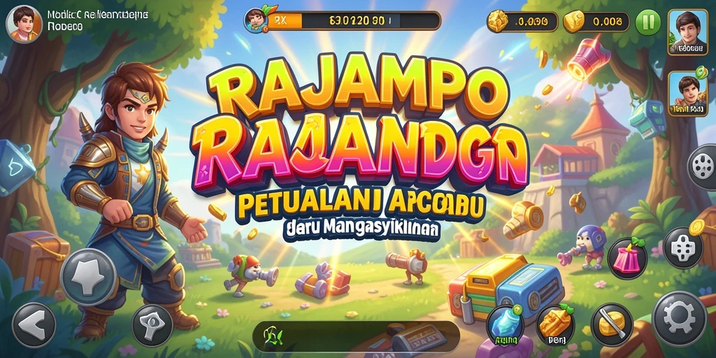Tampilan gameplay seru dari RAJAMPO yang penuh tantangan.