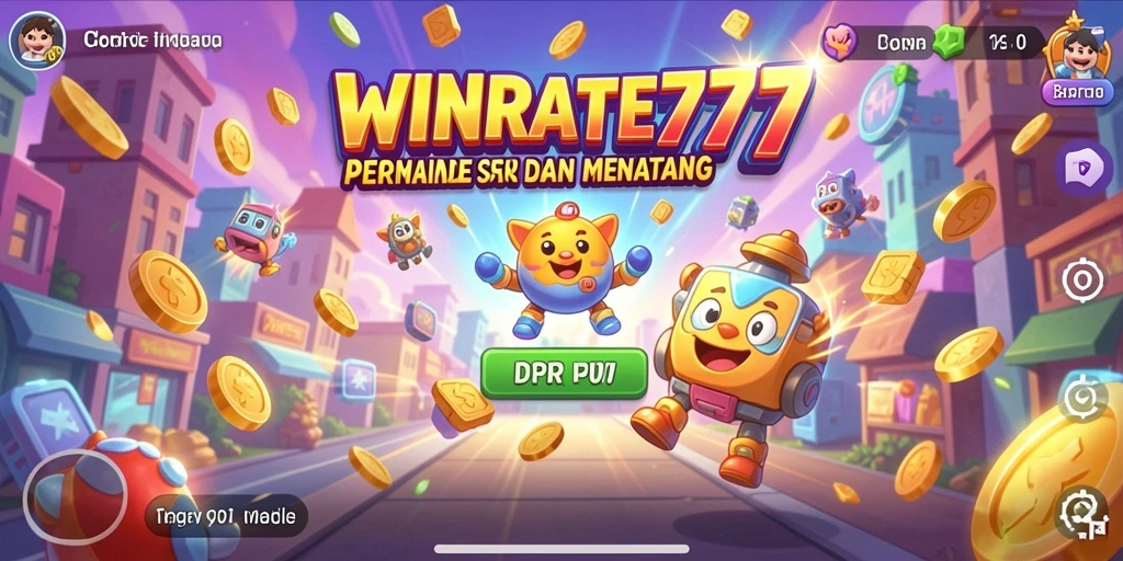 Tampilan gameplay WINRATE777 yang menarik dengan aksi seru.